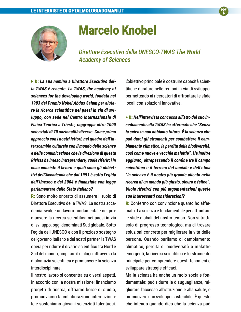 intervista Marcello Knobel